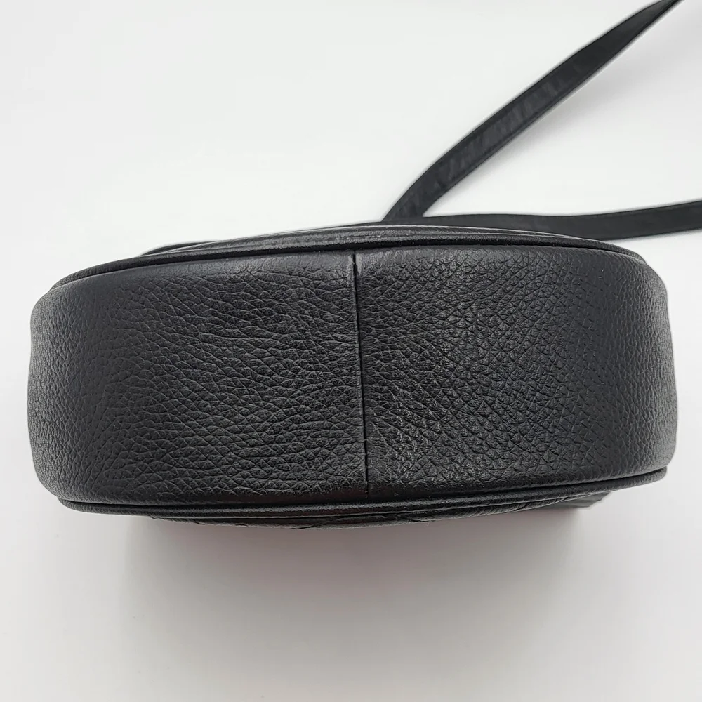 Yves Saint Laurent Cassandra Logo Black Leather Shoulder Bag Vintage Super Rare. - Picture 13 of 16